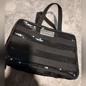 Victoria secret black with sequin travel zipper case